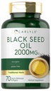 Carlyle Black Seed Oil Softgel Capsules | 2000mg | 70 Pills | for Women & Men | Non-GMO, Gluten Free Herbal Supplement