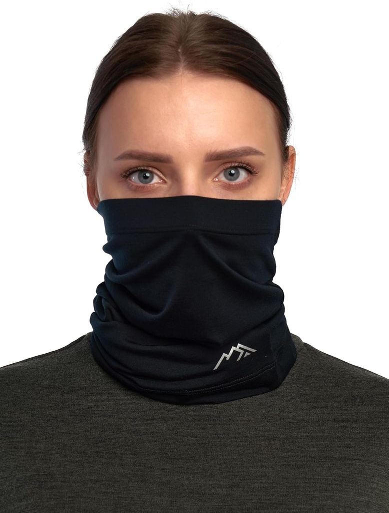 Merino.tech Gaiteur de col de ski en laine Merino - Masque pour homme et femme