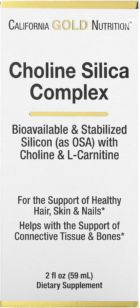California Gold Control Cholline Silia Complex, Biovaliable & Styalized consony with Cholline & L-Carnine, 2 flooz (59 ml)