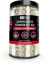 순수한 본래 성분 Longjack (Tongkat Ali) (730의 캡슐) 마그네슘 또는 밥 충전물 없음, 항상, 확인되는 실험실
