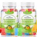 softbear Glucosamine Chondroitin Gummies with MSM Triple Strength, Organic Chewable Glucosamine Chondroitin Supplement for Joint Support Vegan Mixed Fruit Flavor 120 Gummies