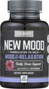Onnit New Mood Dietary Supplement, Mood & Lõõgastav, Daily Stress Support, Gluteenivaba, 30 kapslit