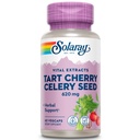 SOLARAY Tart Cherry and Celery Seed - Tart Cherry Celery Seed Extract Capsules 620 mg, Supplement for Men & Women, Natural Herbal Support for Adults, Vegan - 60 Veg Caps