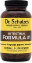 Dr. Schulze's Intestinal Fórmula #1 - Bowel Movement Supplement for Colon Health Support - Bloating &amp; Constipation Aid - Intestinal Cleanse - All-Natural - Plant-Based - Vegan - 250 Conde