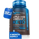 Herbtonics Apple Cider Vinegar + Keto BHB Capsules | GLP-1 Support for Appetite, Cravings & Weight Management | Metabolism Support with Satiety Support | 240 Capsules - 4 Month Supply