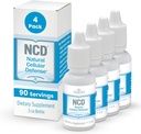 Waiora Natural Cellular Defense (NCD) Liquid Zeolite Drops, Klinoptiloliitti miesten ja naisten - täydennysosa Immuuni, terve Gut Support, Puhdistus, pH Balance (0,5oz pullo, 4 Ct 360 serv)
