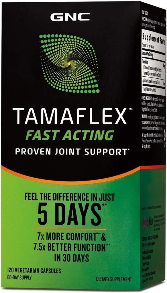 GNC TamaFlex Fast Acting, Joint Support, 120 Vegetarian Capsules