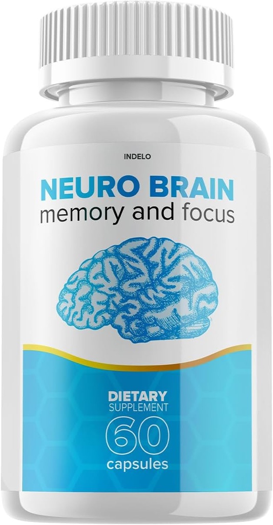 Neuro Brain and Focus Supplement, Neuro Brain Memory Focus and Cognitive Support, Neuro Brain Pills Nootropic, NeuroBrain to Boost Memory, Neuro Brain Vitamin Reviews (60 Capsules)