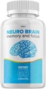 Neuro Brain and Focus Supplement, Neuro Brain Memory Focus and Cognitive Support, Neuro Brain Pillen Nootropic, NeuroBrain to Boost Memory, Neuro Brain Vitamin Reviews (60 capsules)