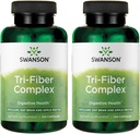 Swanson Tri-Fiber Kompleksi - Psyllium, Oat Bran və Apple Pectin - (100 Kapsül) (2 Paket)