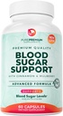 PurePremium Normal Blood Support Supplement - 20 Aktivní složky Komplex na podporu hladiny cukru v krvi již v normálním rozsahu - s skořicí, hořký Melon, chrom, Mulberry - 60ct