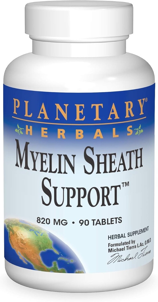 Planetaire kruiden Myelin Schedel Steun Tabletten, 90 Tellen