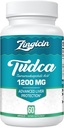 Suplemen TUDCA 1200mg - 60 Veggie Capsules, Suplemen TudCA Bile Salts yang kuat untuk Liver, Diathable