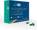 Thirodium - Thyroid Support Supplement - 100mcg Jodium (Sodium Iodate) - 30 Zachte Gel Capsules voor verhoogde absorptie - Glutenvrij, Lactosevrij, Suikervrij, Non-GMO