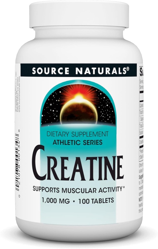 מקור Naturals Creatine - תמיכה בפעילות Muscular * - 100 טבליות