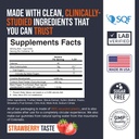 EcoWise Wellness Creatine Monohydrate Gummies 5000 mg, 남성 및 여성을위한 Chewable, 설탕 무료 Gummies - 121 카운트, 신선한 Strawberry