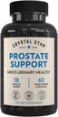 Crystal Star Prostate Support Saw Palmettos for Men (60 קפסולות) - Bladder & Urine Health - ג'ינג'ר & Pygeum - Non-GMO