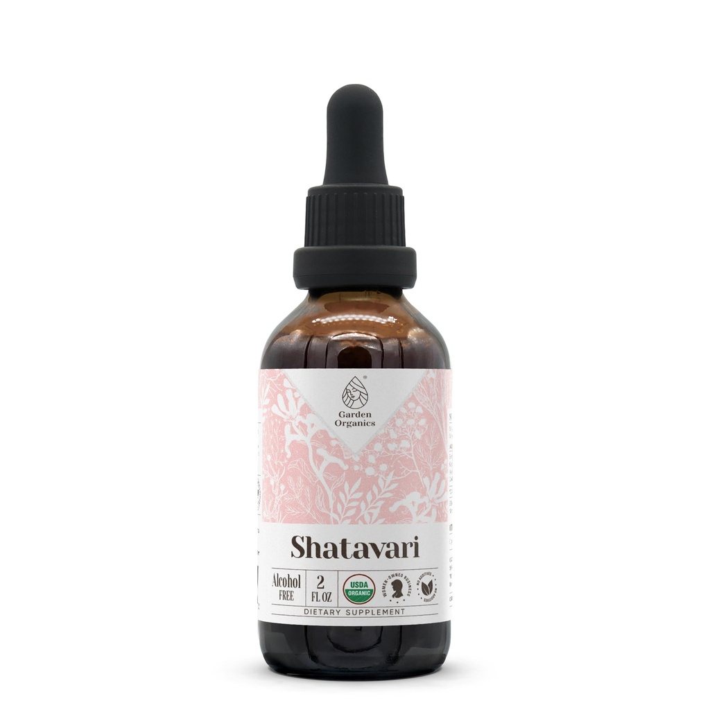 Shatavari USDA Organic Alcohol-Free Extract | Dietary Supplement, High-Potency Tincture | Natural Certified Organic Shatavari (Asparagus racemosus) Dried Root (2 oz)