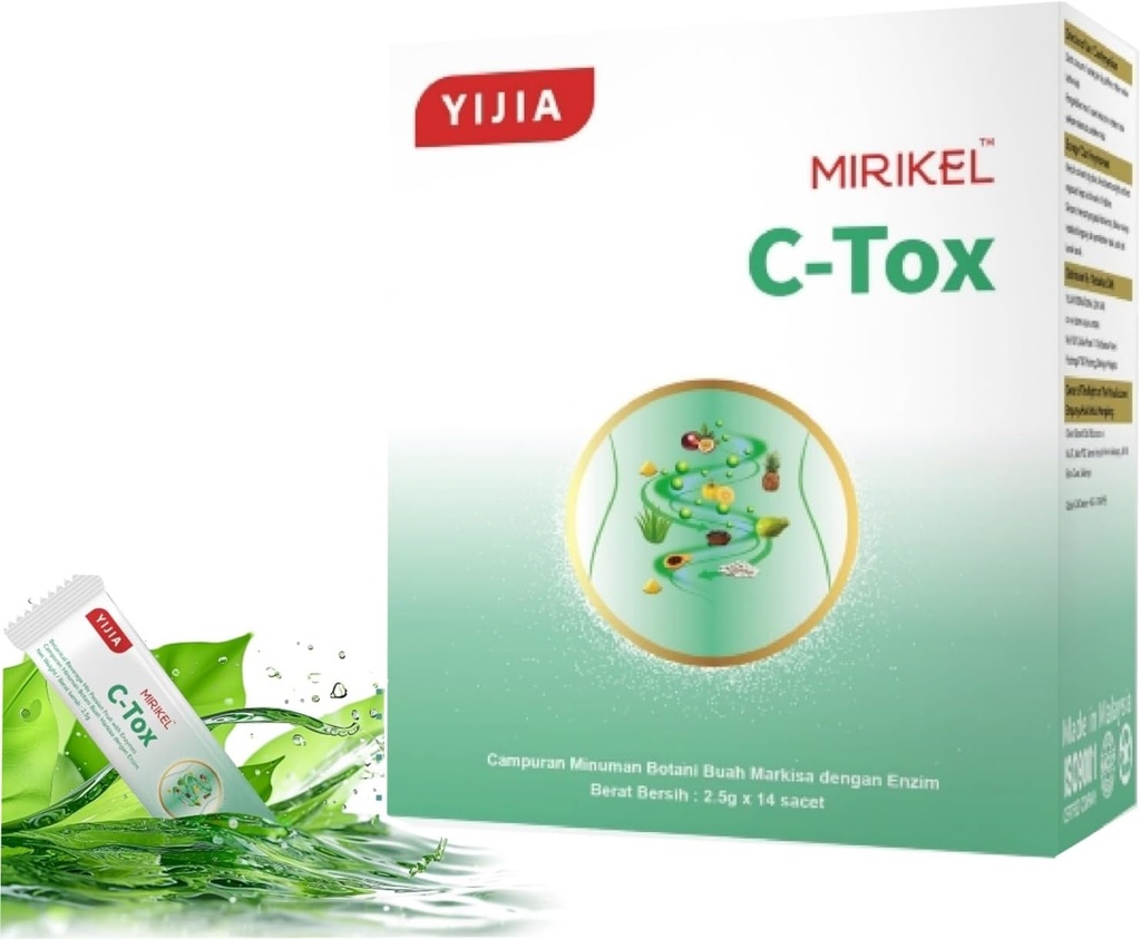 Usoway Healthcare Product, Daily Detox & Digestion Podpora – Naravna fiber mešanica za Bloating Relief, Energy & Lahek življenjski slog.(14 palice, C-TOX)