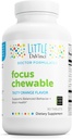 DAVINCI Labs Fokus Chewable - Supplement til støtte atferd, hjernehelse og immun helse for barn* - med vitamin B6, Folat, vitamin B12, og mer - Orange Flavor -Sugar-Free - 90 tabletter