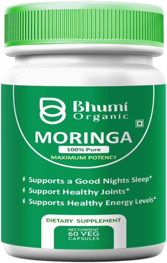 Moringa hauts kapsulak - 800mg Nutrient-Rich Moringa hautsa (60 Veg.CAPS)