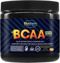 Biochem BCAA v prahu Peach Mango 5g – 30 Servings  Dodatek za regeneracijo mišic, sinteza beljakovin in hidracija 