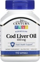 21st Century Norvegian Cod Ulei de ficat, 400 mg, 110 Softgels