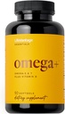 LifeVantage - Omega+ - Suplimentul 3-in-1 Blend of Omega-3 & 7, Vitamina D and for Brain, cardiovascular, Skin Health and Imunity - 90 Softgels