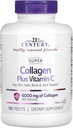XXI. mendeko Super Collagen Plus bitamina C Tabletak, 180 Count