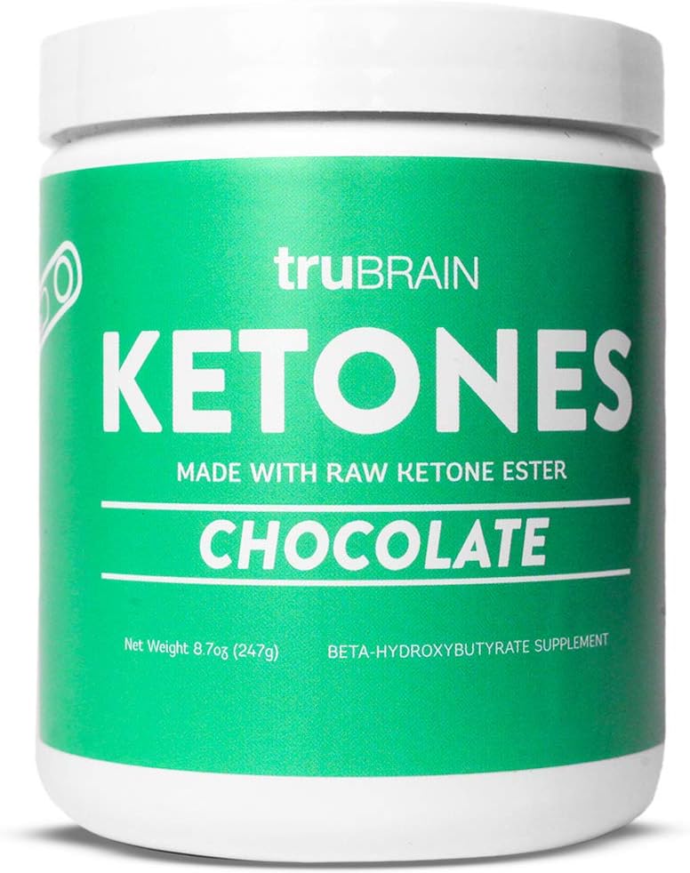 TruBrain Ketons - Keton Etster + BHB Exogenous Keones supports Aergys, Focus i Ketosi  2001- 2008 suplementari the Keto Dietat Braster (Chocote)