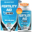 Male Fertility Supplements, Advanced Fertility Supplement for Men Optimal Sperm Count Motility & T-Level with Maca Root, Tribulus Terrestris, Zinc, CoQ10, Pre Conception for Him, 90 Caps