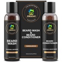 XIKEZAN Beard Wash & Beard Conditioner Natural Softener Set w/Argan & Jojoba Oils Smooths & Strongs Christmas Stocking Stuffers Isapäev Kingitused meestele Ta isa Poisssõber Abikaasa