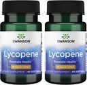 Swanson Lycopene - Naturligt tillskott som främjar prostata hälsa, hjärthälsa och stöder blodtryck inom den normala nivån - Mens Health Supplement - (60 Softgels) 2 Pack