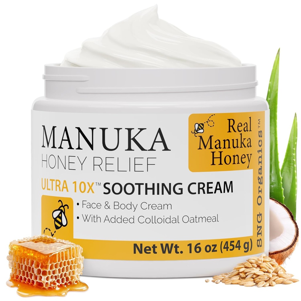 Super Natural Goods Manuka Honey Cream (16oz) 