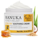 Super Natural Goods Manuka Honey Cream (16oz) - Hydrating Lotion for All Skin Types Apto para nenos e adultos | Moisturizing Body Cream con Real Manuka Honey Aloe Vera Juice e Cocoa Butter