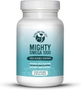 Mighty Omega 1000 Potent Omega 3 Supplement 1000 MG EPA DHA Per Kapsel Høydose Omega 3 Fish Oil Sør Stillehavet Ansjov kildet - Triglycerid Omega 3 Fatty Acid Supplement