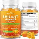 Shilajit Gummies 1000mg Sugar Free - Shilajit Supplement for Men & Women - kõrge 85 + Trace Minerals & Fulvic Acid - energia, aju, immuunsus - 60 Gummies