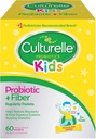 Culturelle Kids Probiotic + Fiber Packets (Agos 3 +) - 60 Conde - Saúde Digestiva e apoio inmune - axuda a restaurar a regularidade