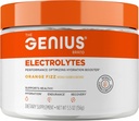 Genius Electrolytes Powder Drink Mix, Orange Fizz, 30 porties - Natural Hydration Booster & Endurance Supplement met Kalium, Magnesium & Zink - Suikervrij & geen kunstmatige zoetstoffen of kleurstoffen