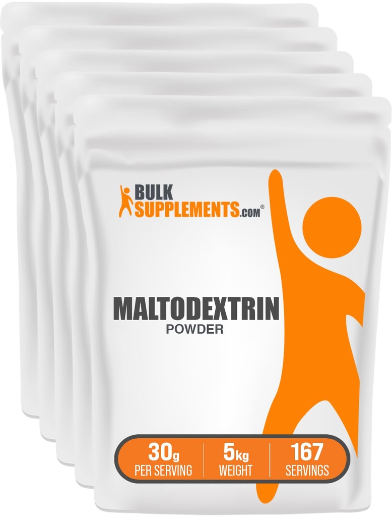 BulkSupplements.com Maltodextrin Powder - Maltodextrin Supplement for Energy Boost, Food Grade - Unflavored & Gluten Free, 30g per Serving, 1kg (2.2 lbs) (Pack of 1)