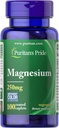 Puritans Pride Magnesium 250 Mg Caplets, 100 Count