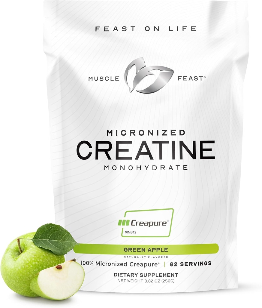 Muscle Feast Creapure - Micronized Creatine Monohydrate Powder ... Premium Pre-Workout tai post-Workout...