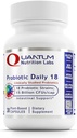 Quantum Nutrition Labs Probiotic Daily 18 - Probiotics for Digestive Health, Probiotics for Women and Men with Lactobacillus Acidophilus, Reute for Healthy Gut Microbiome - 30 Vegetarian Capsules