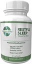 Ground Level Restful Sleep Formula med avansert søvnblanding, industrien som leder 200 mg Magnesium og L-Theanine for voksne Plus Melatonin, Kamille, Lemon Balm, Passionflower og Valerian Root