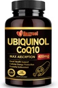 Ubiquinol CoQ10 400 מ"ג Softgels עם ויטמין E & אומגה 3, Max-Absorption Coenzyme Q10, Powerful Antioxidant, תומך ב- Heart Health & Energy- Production, 120, Non-GMO
