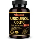 Ubiquinol CoQ10 400mg Softgels with Vitamin E & Omega-3, Max-Absorption Coenzyme Q10, Powerful Antioxidant, Supports Heart Health & Energy-Production,120 Count, Non-GMO