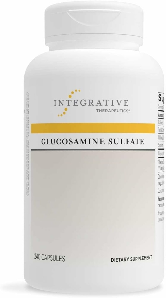 Integrační terapeutika Glucosamine Sulfát - Příplatek na podporu chrupavky * - Stavební blok chrupavky - Gluten- Free & Dairy-Free - 240 Kapsle (80 Služeb)