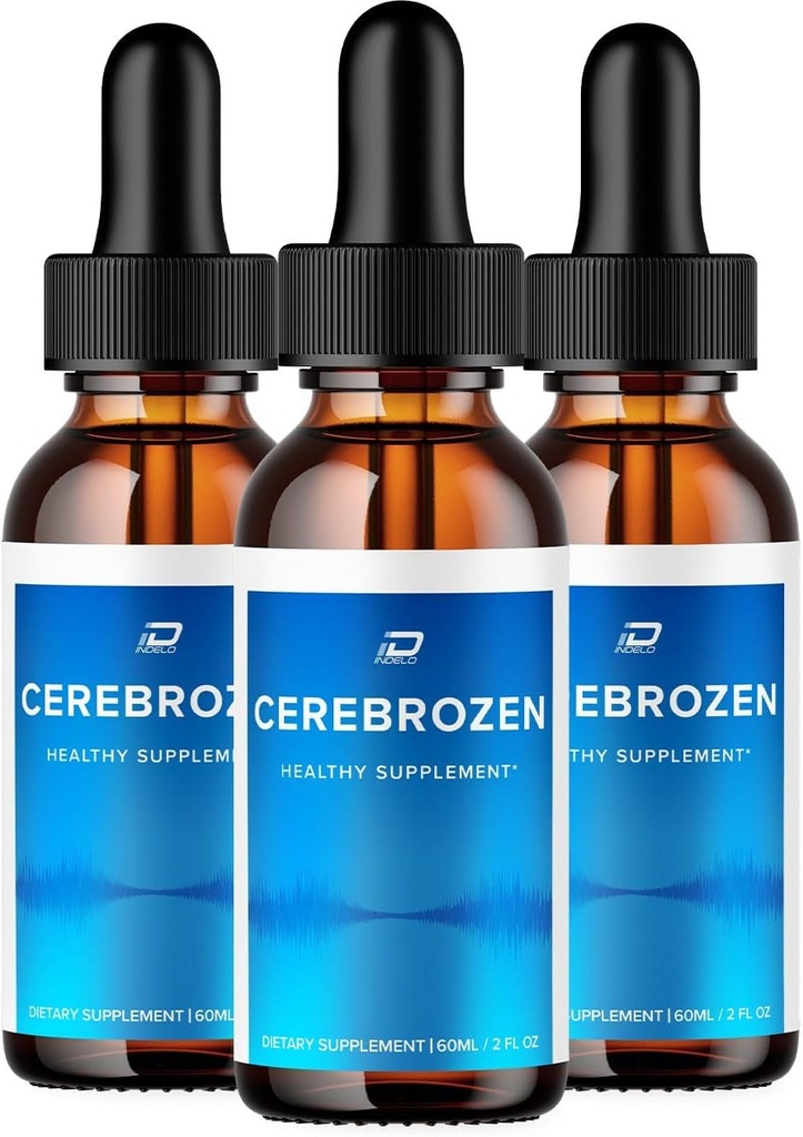 Cerebrozen Tinnitus Ear Drops - Cerebrozen 24, Cerebrozen Liquid Drops, Cerebrozen Drops for Ear Relief (3 Pack - 180 ML)