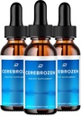Cerebrozen Tinnitus Ear Drops - Cerebrozen 24, Cerebrozen Liquid Drops, Cerebrozen Reseñas, Cerebrozen Drops for Ear Relief (3 Pack - 180 ML)